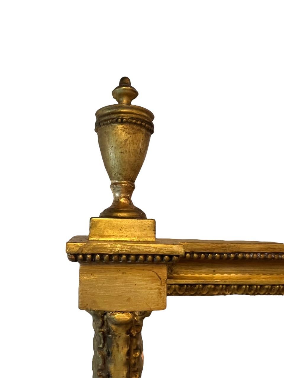 18th Century American Large Federal Period Carved-Wood and Gold Gilt Mirror 7
