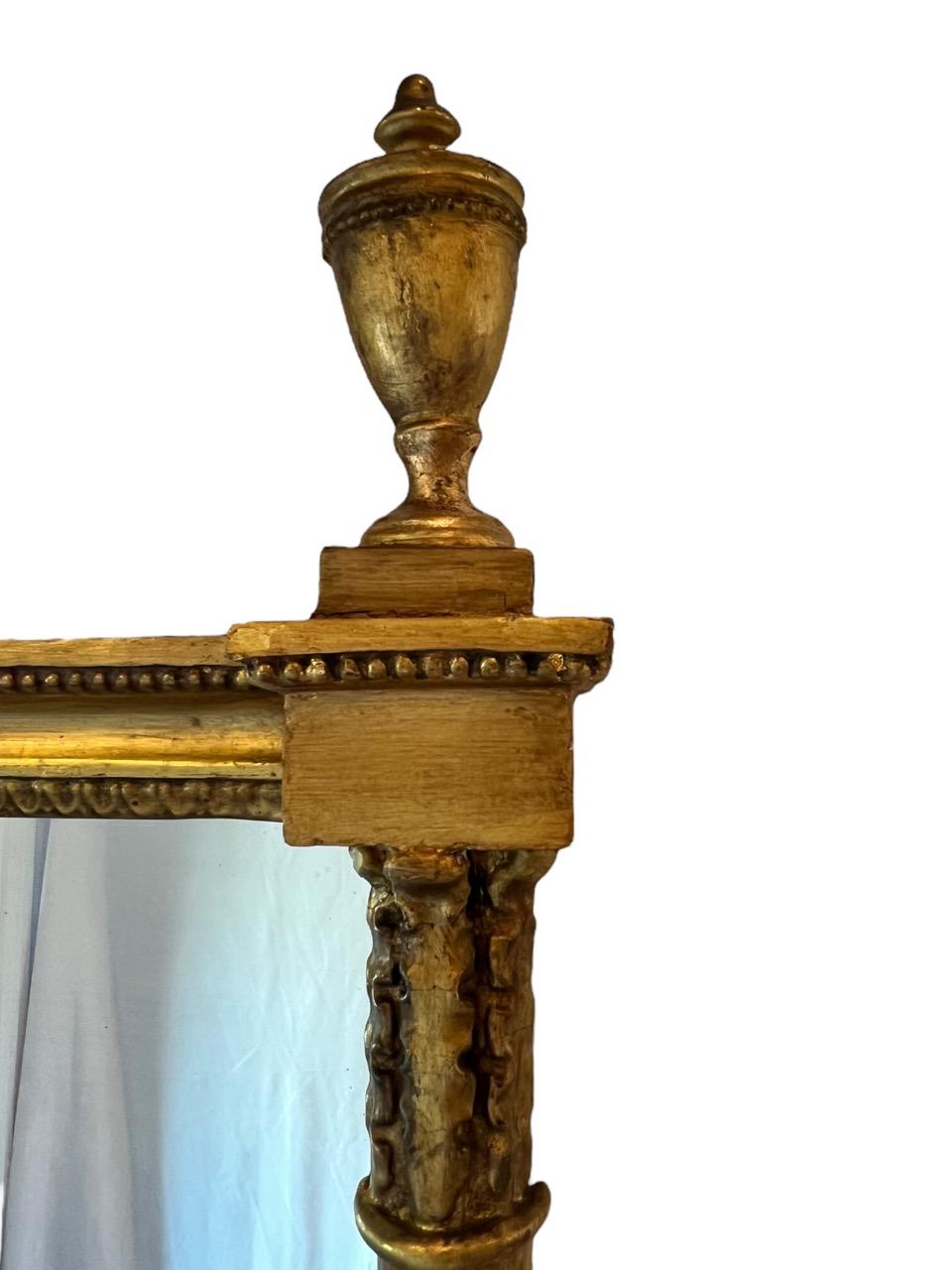 18th Century American Large Federal Period Carved-Wood and Gold Gilt Mirror 3