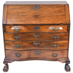 18th Century American Mahogany Chippendale Slant Front Desk