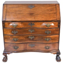 18th Century American Mahogany Chippendale Slant Front Desk