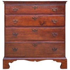 18th Century American Pine Four-Drawer Chest 18th Century American Pine Four-Drawer Chest