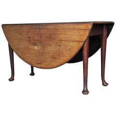 18th Century American Queen Anne Drop-Leaf Table