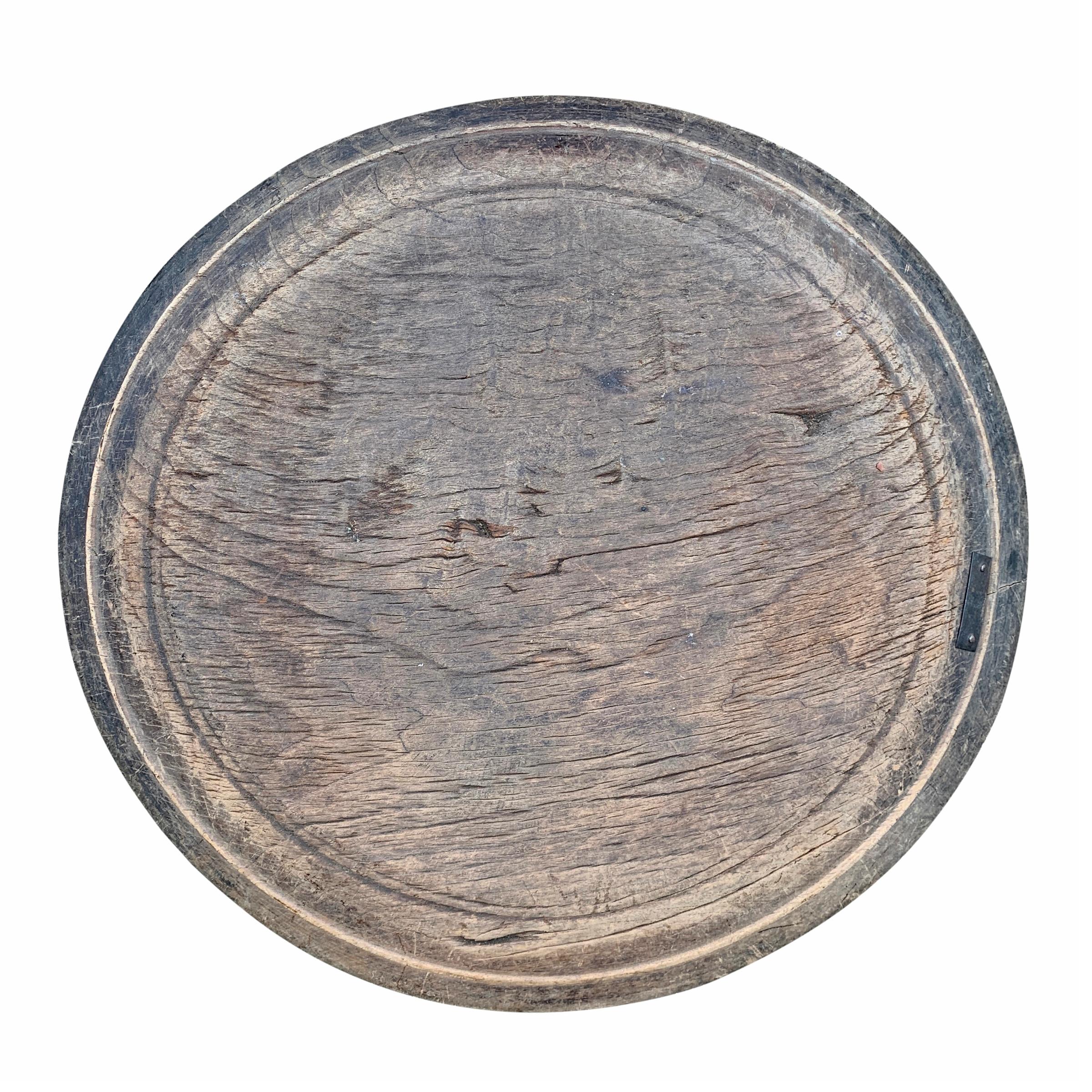 18th Century American Turned Wood Platter 3