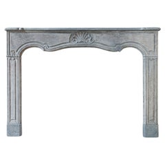 Antique 18th century Amsterdam bluestone fireplace in Louis the Fourteenth style