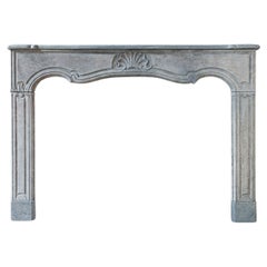 18th century Amsterdam bluestone fireplace in Louis the Fourteenth style