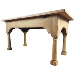 18th Century and Later Bleached Oak and Pine Table 18th Century and Later Bleached Oak and Pine Table
