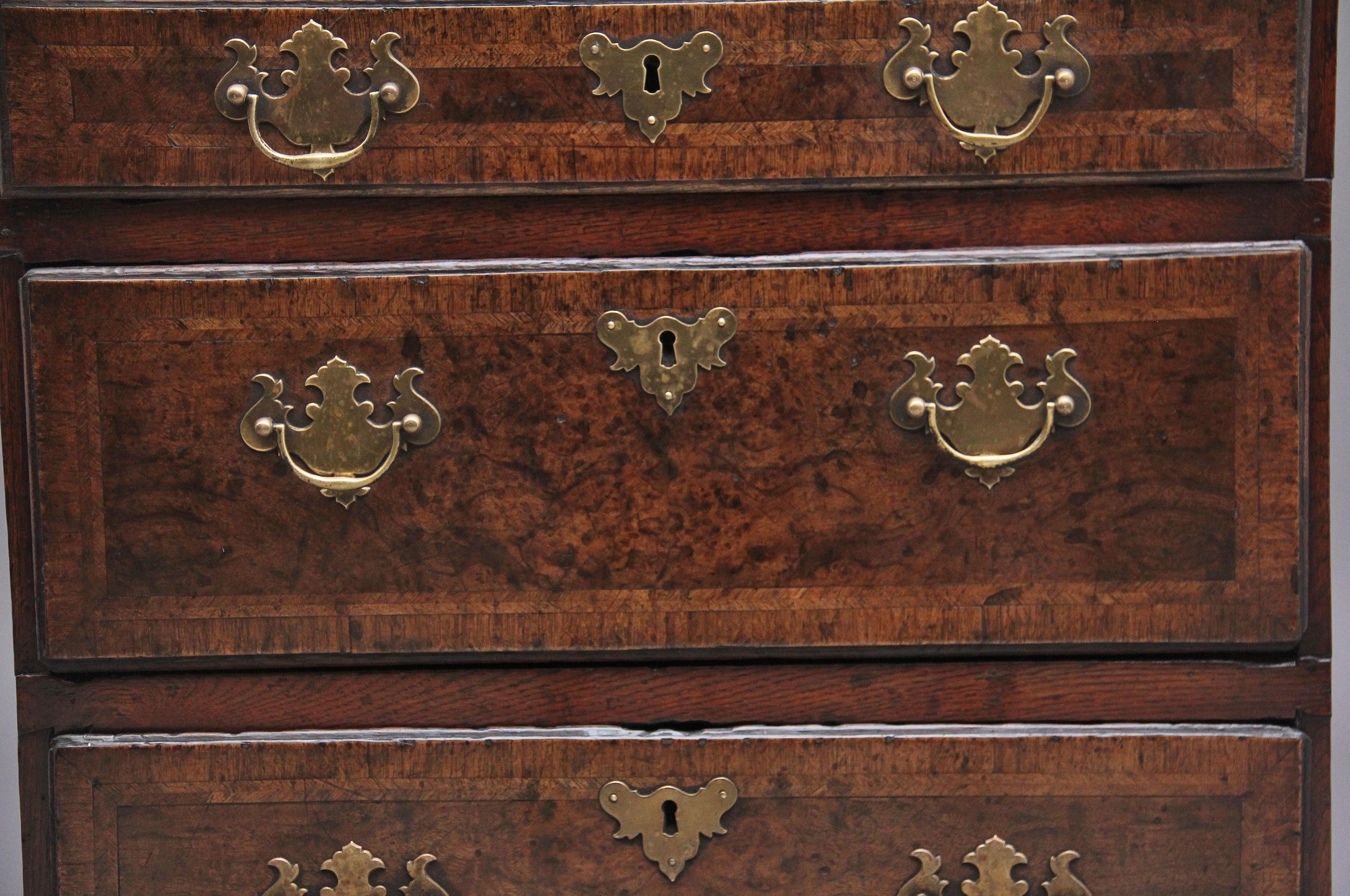 18th Century and Later Veneered Chest of Drawers 3