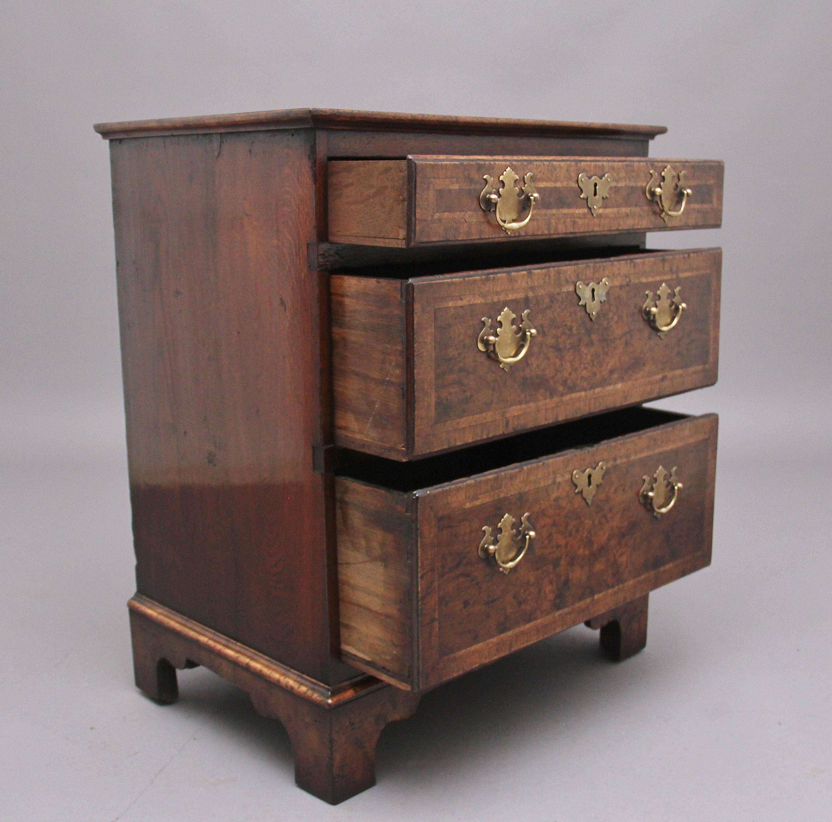 George I 18th Century and Later Veneered Chest of Drawers
