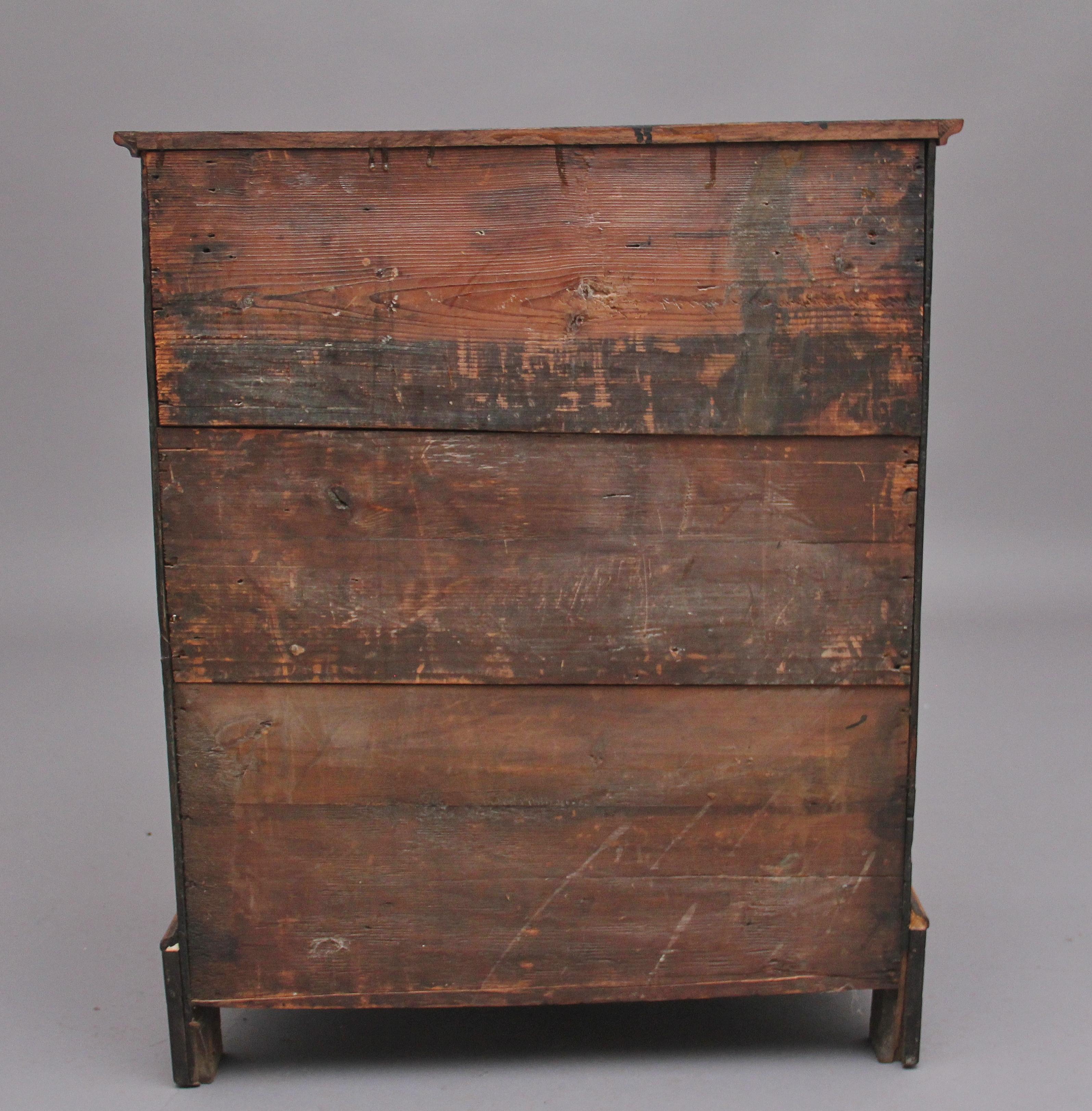18th Century and Later Veneered Chest of Drawers In Good Condition In Martlesham, GB