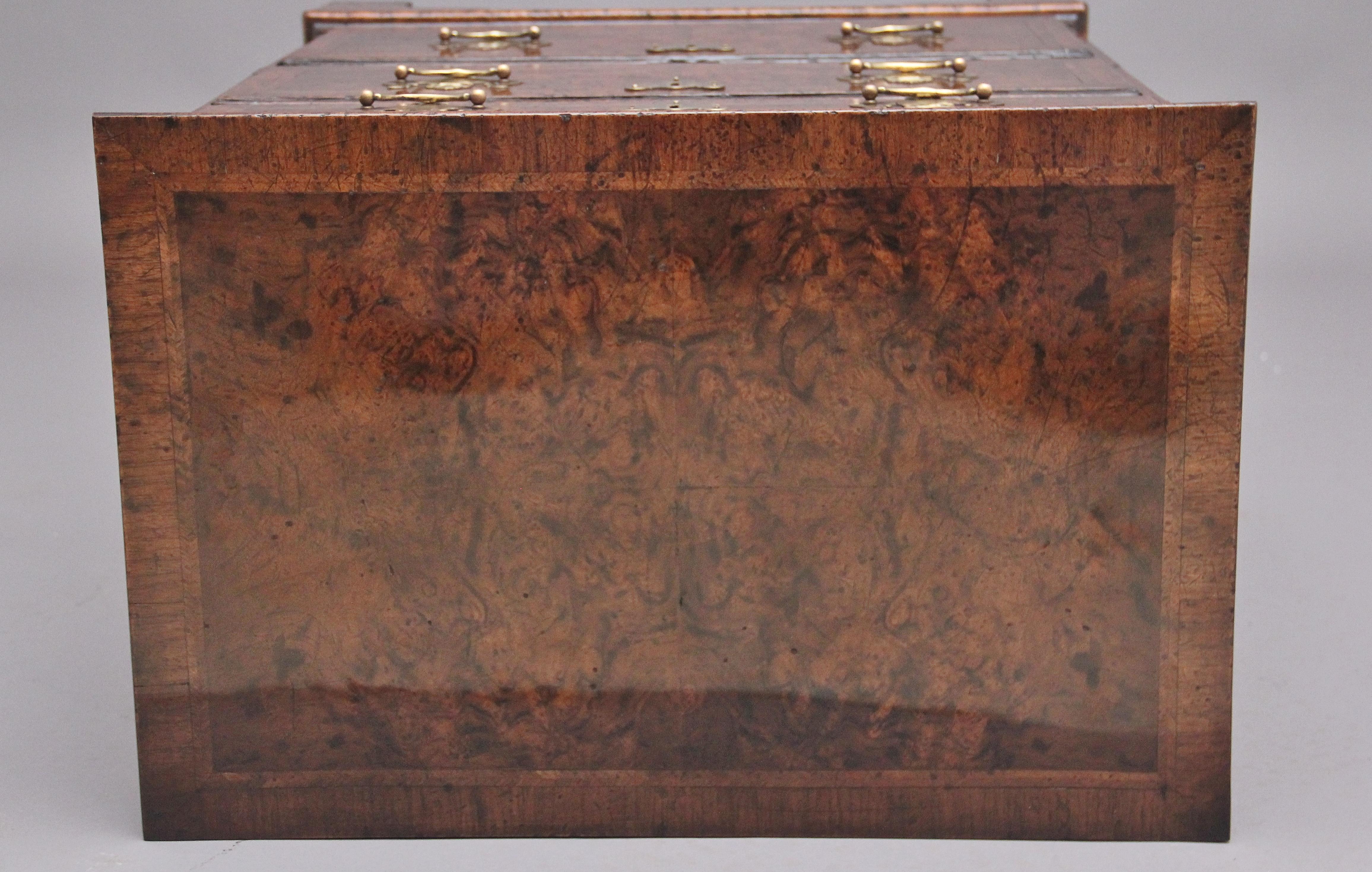 Walnut 18th Century and Later Veneered Chest of Drawers