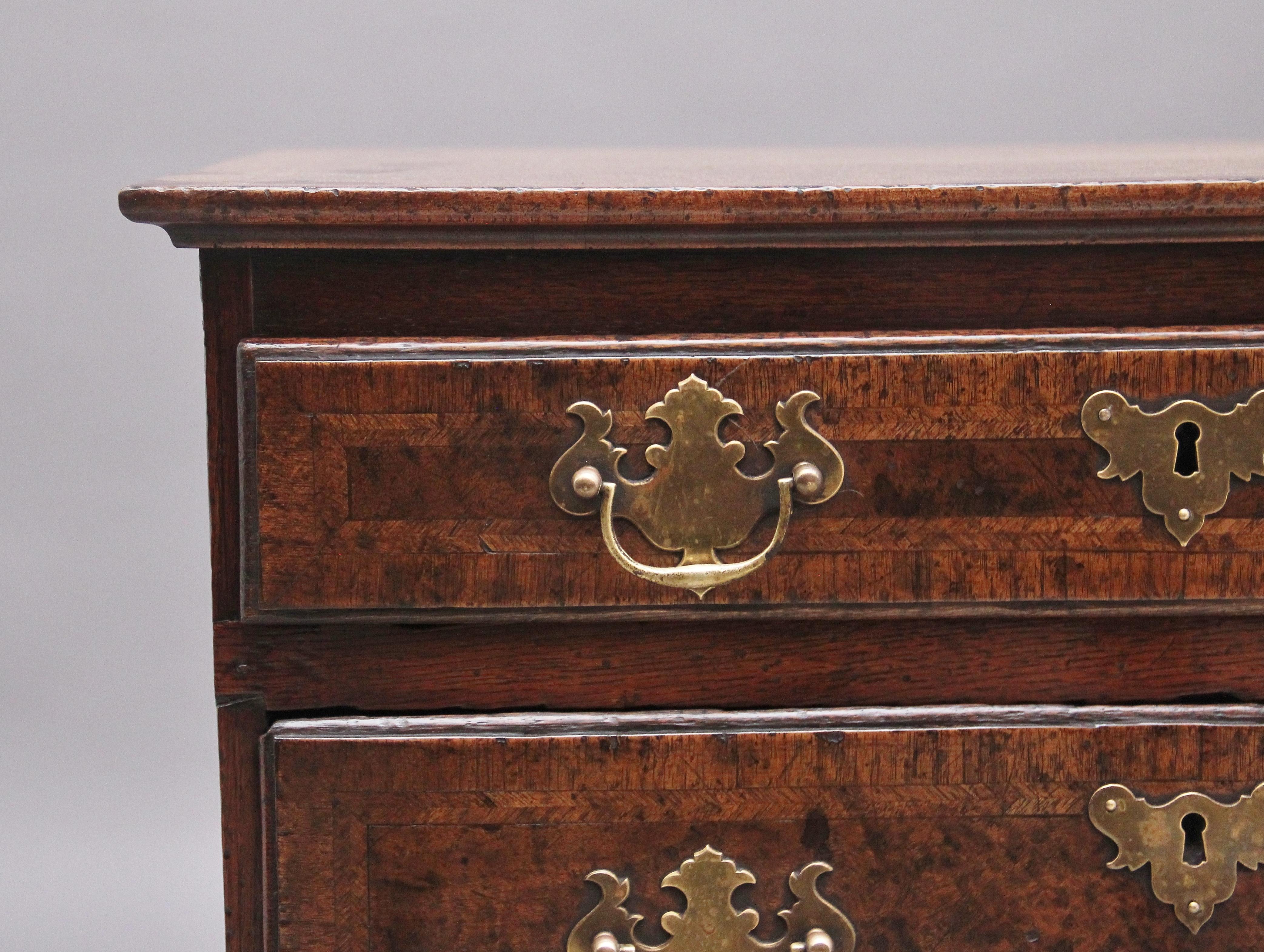 18th Century and Later Veneered Chest of Drawers 2