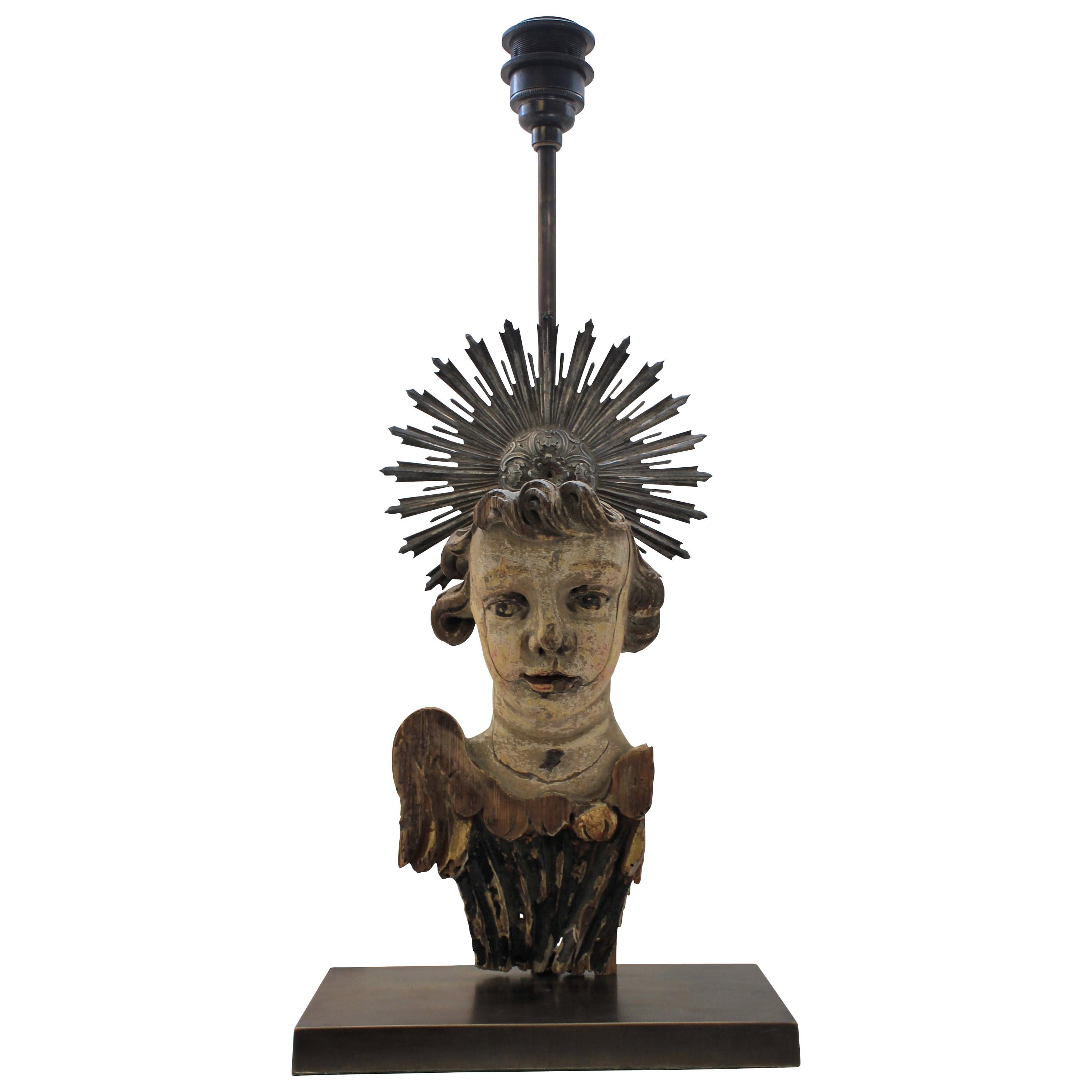 18th Century Angel Lamp