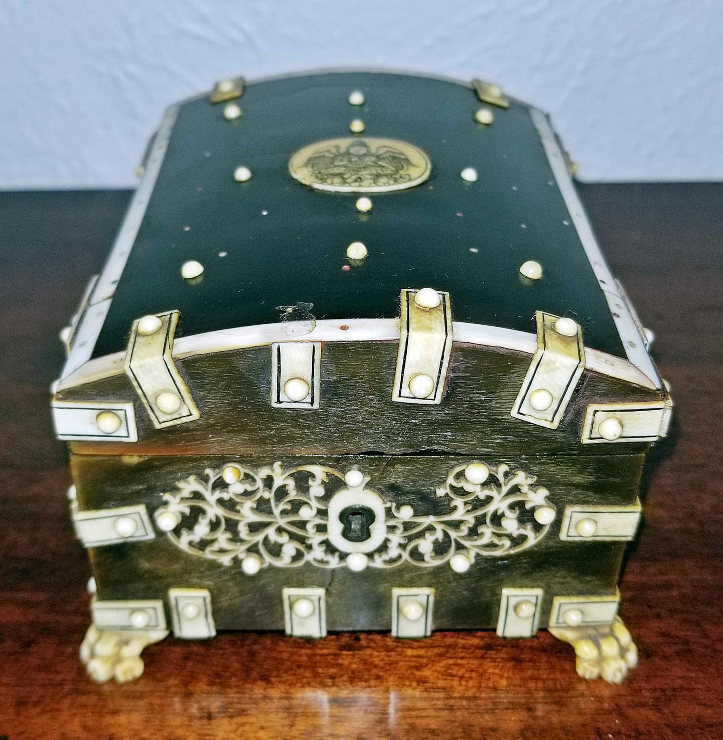 18th Century Anglo-Indian Vizigapatam Pocket Watch Display Box 11