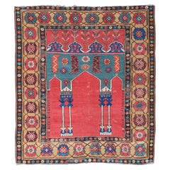 18th Century Antique Aksaray Prayer Rug