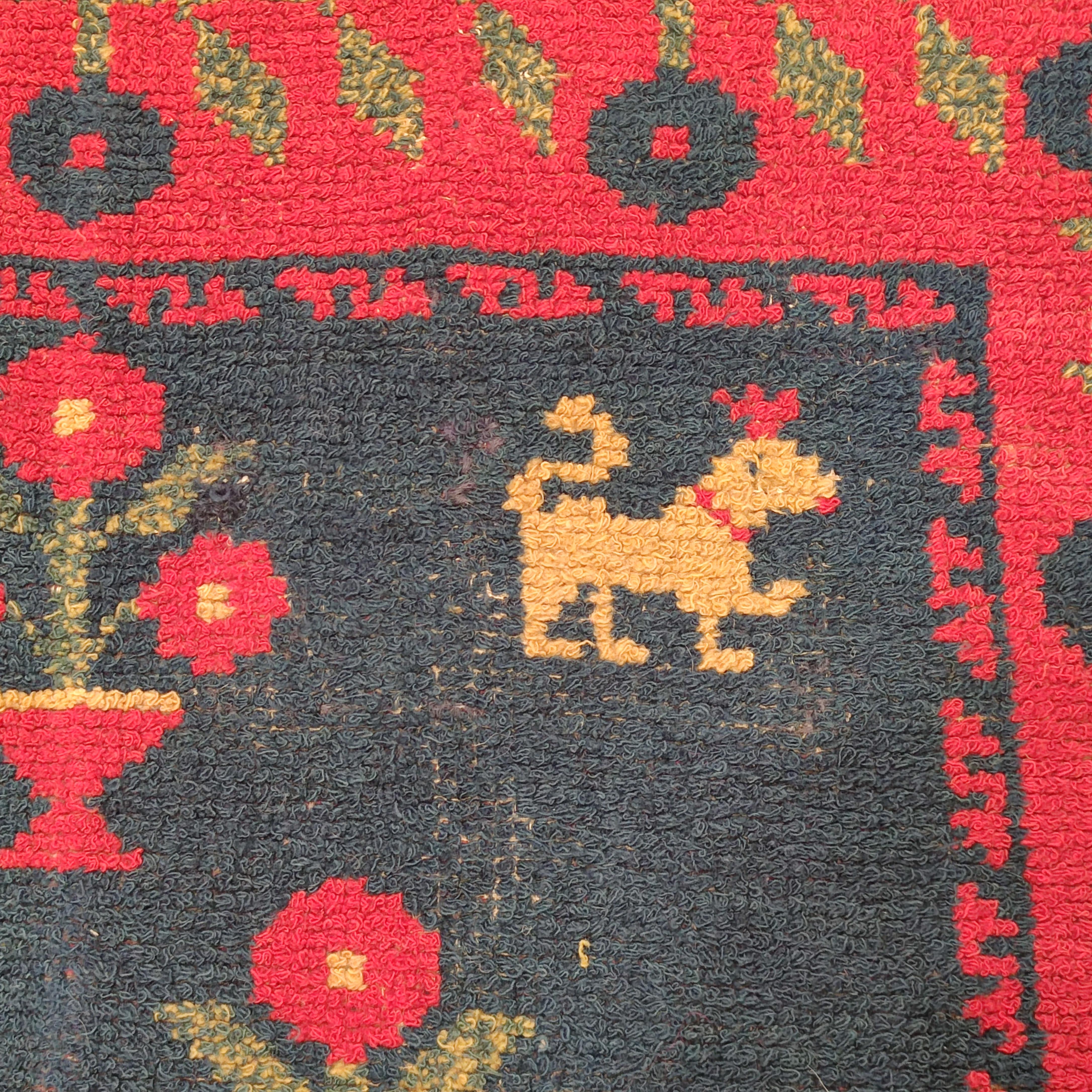 Antiker spanischer Alujarra-Teppich aus dem 18. Jahrhundert im Angebot 1