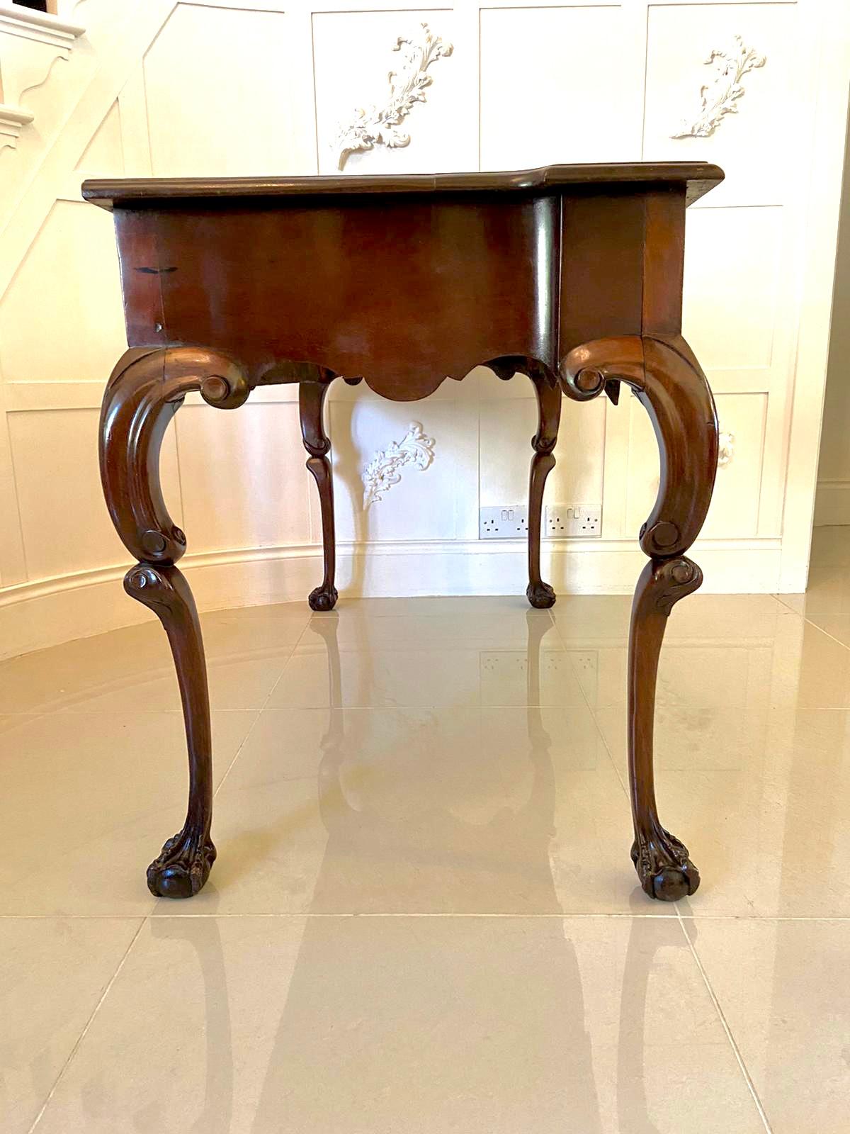 18th Century and Earlier 18th Century Antique Chippendale Serving/Side Table For Sale