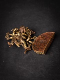 18th century antique and a very special Tibetan bronze Chakrasambhara statue