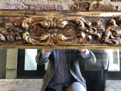 18th Century Antique Baroque Style Giltwood Mirror