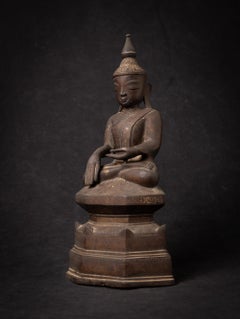 18th century Antique bronze Burmese Buddha statue from Burma