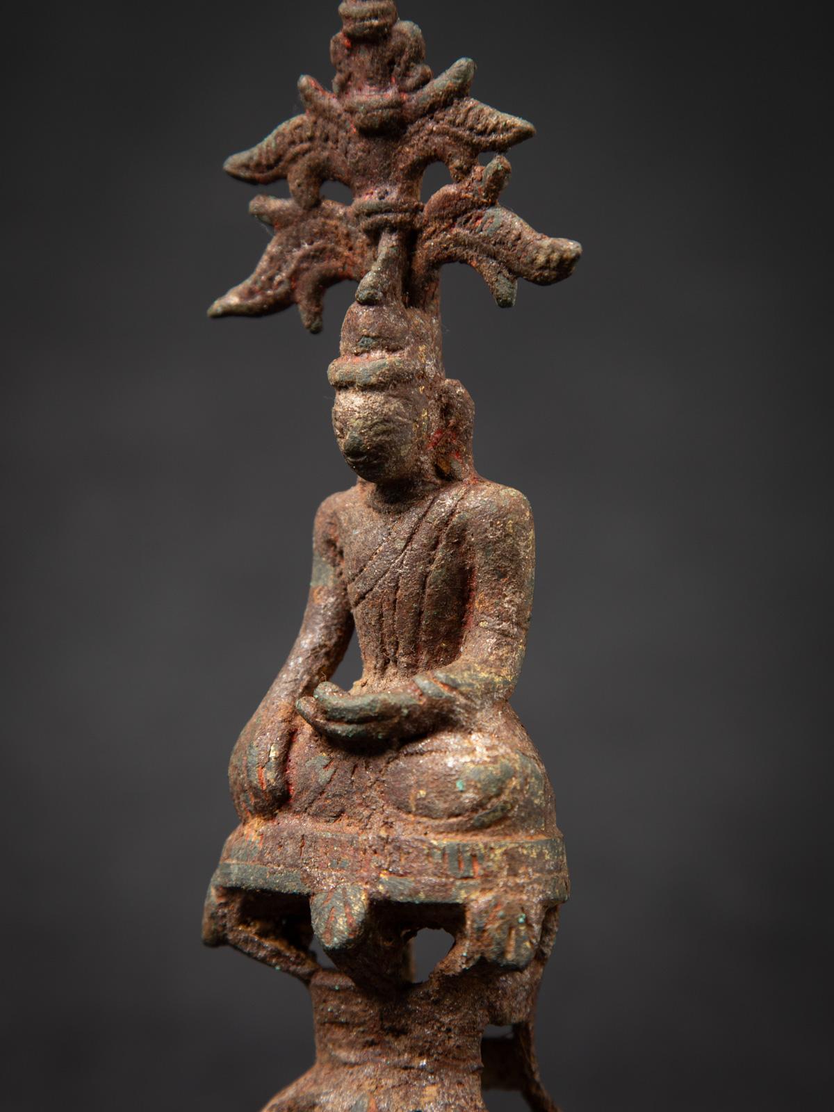 18th century Antique bronze Burmese Shan Buddha - OriginalBuddhas For Sale 6