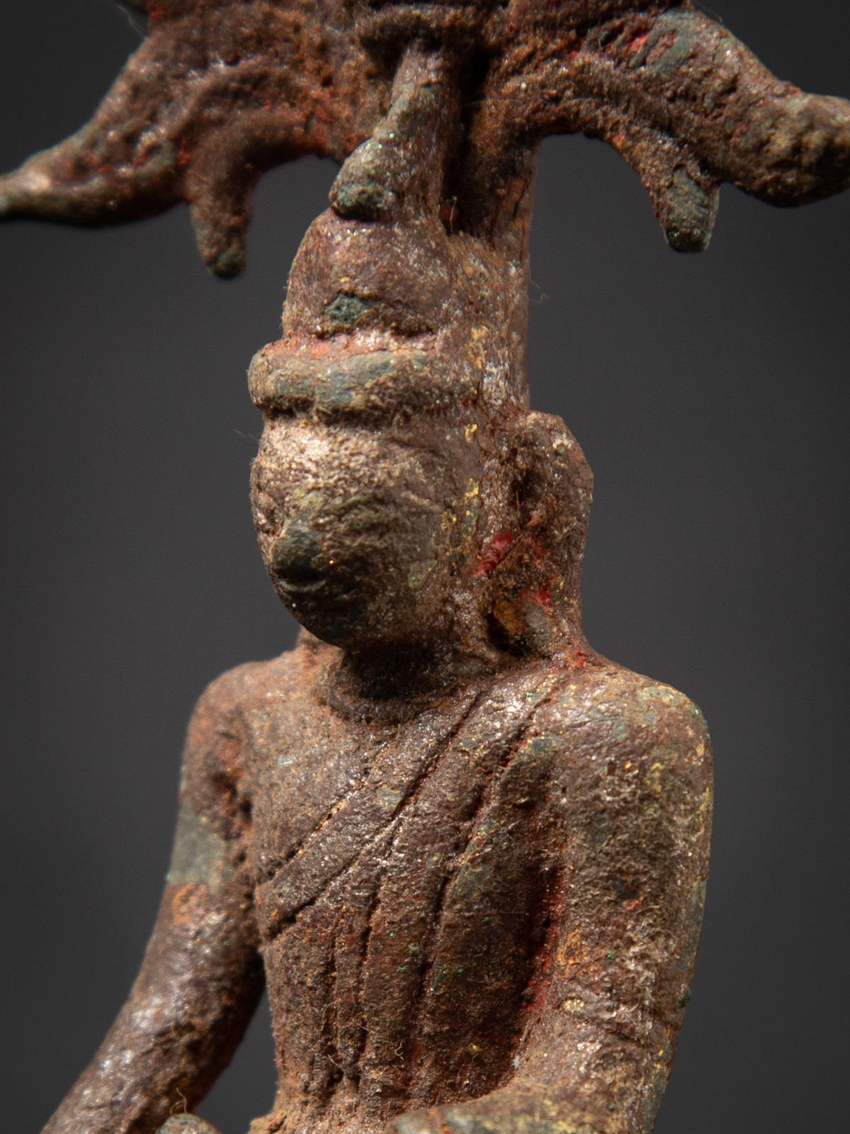 18th century Antique bronze Burmese Shan Buddha - OriginalBuddhas For Sale 7