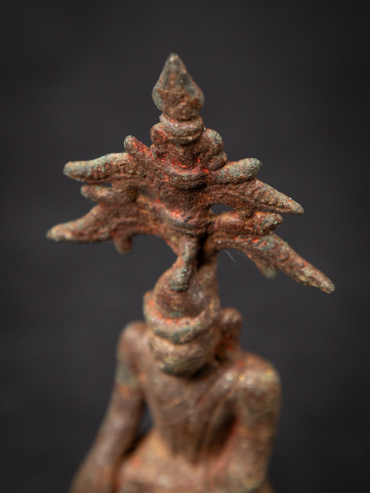 18th century Antique bronze Burmese Shan Buddha - OriginalBuddhas For Sale 12