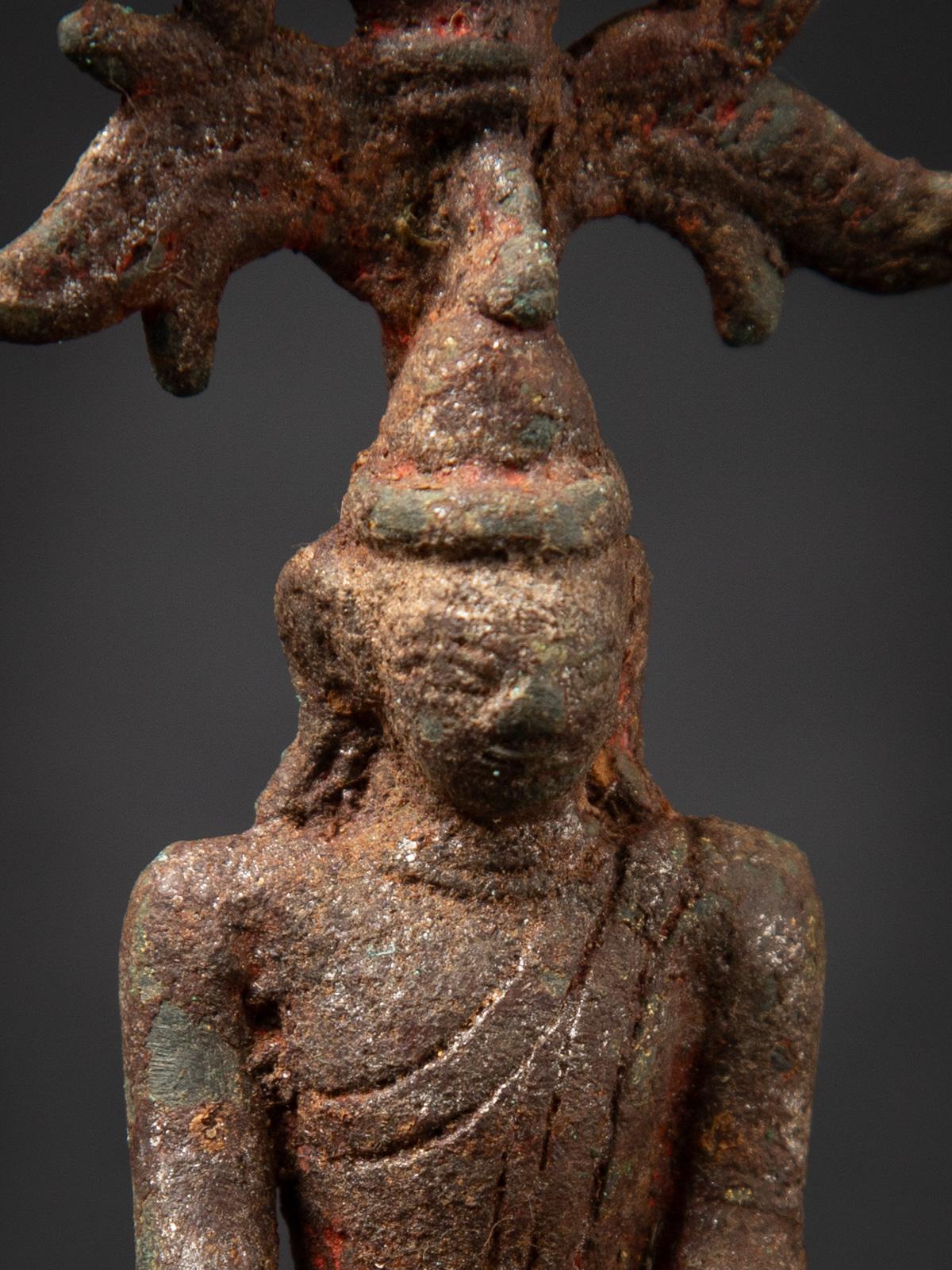 18th century Antique bronze Burmese Shan Buddha - OriginalBuddhas For Sale 3