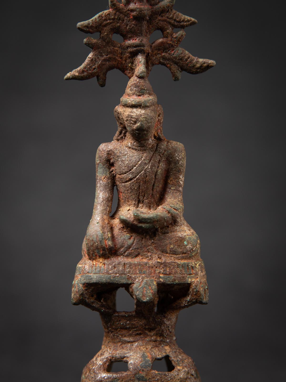 18th century Antique bronze Burmese Shan Buddha - OriginalBuddhas For Sale 4