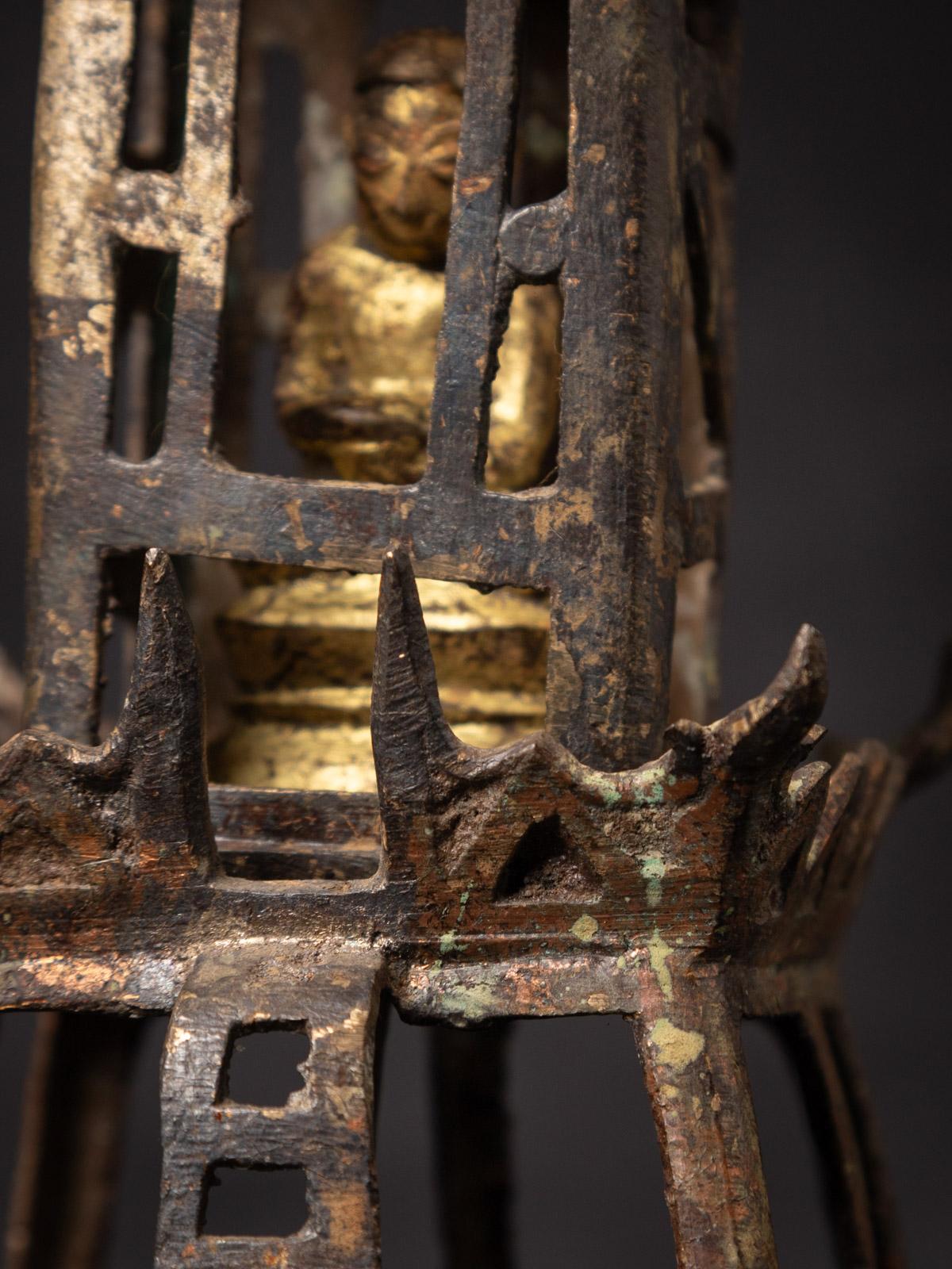 18th century Antique bronze Burmese Shan shrine from Burma 9
