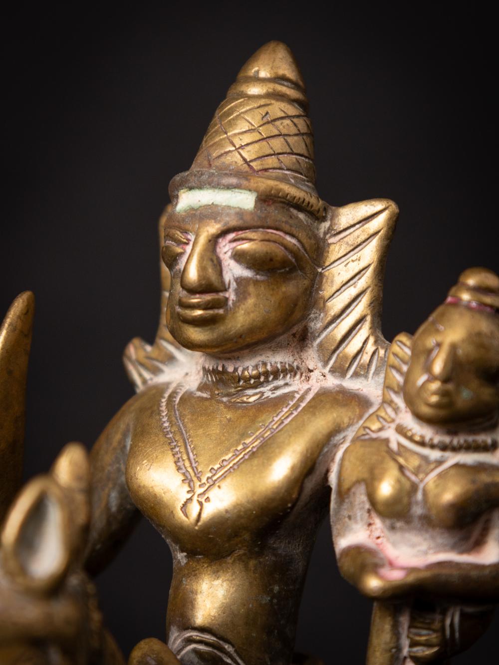 18th century Antique bronze horse with rider from India from India For Sale 12