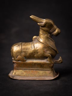 18th century Antique bronze Indian Nandi Bull from India