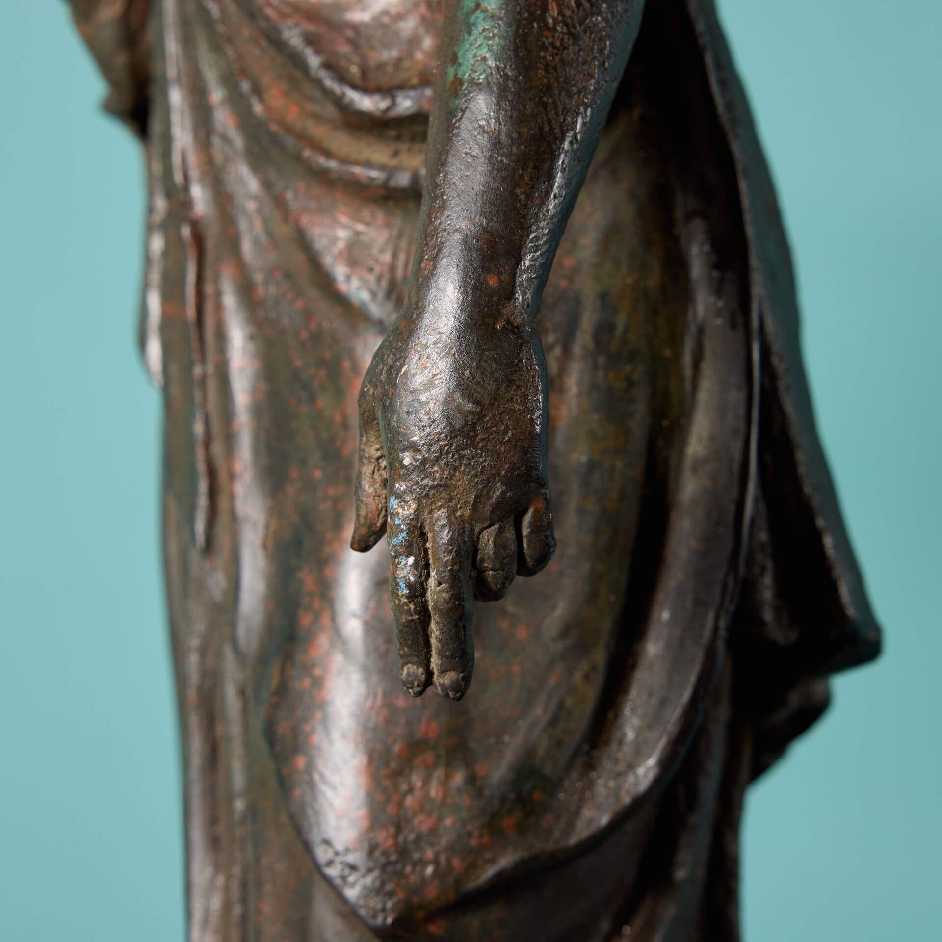 Statue d'Athéna en bronze antique du XVIIIe siècle Bon état à Wormelow, Herefordshire