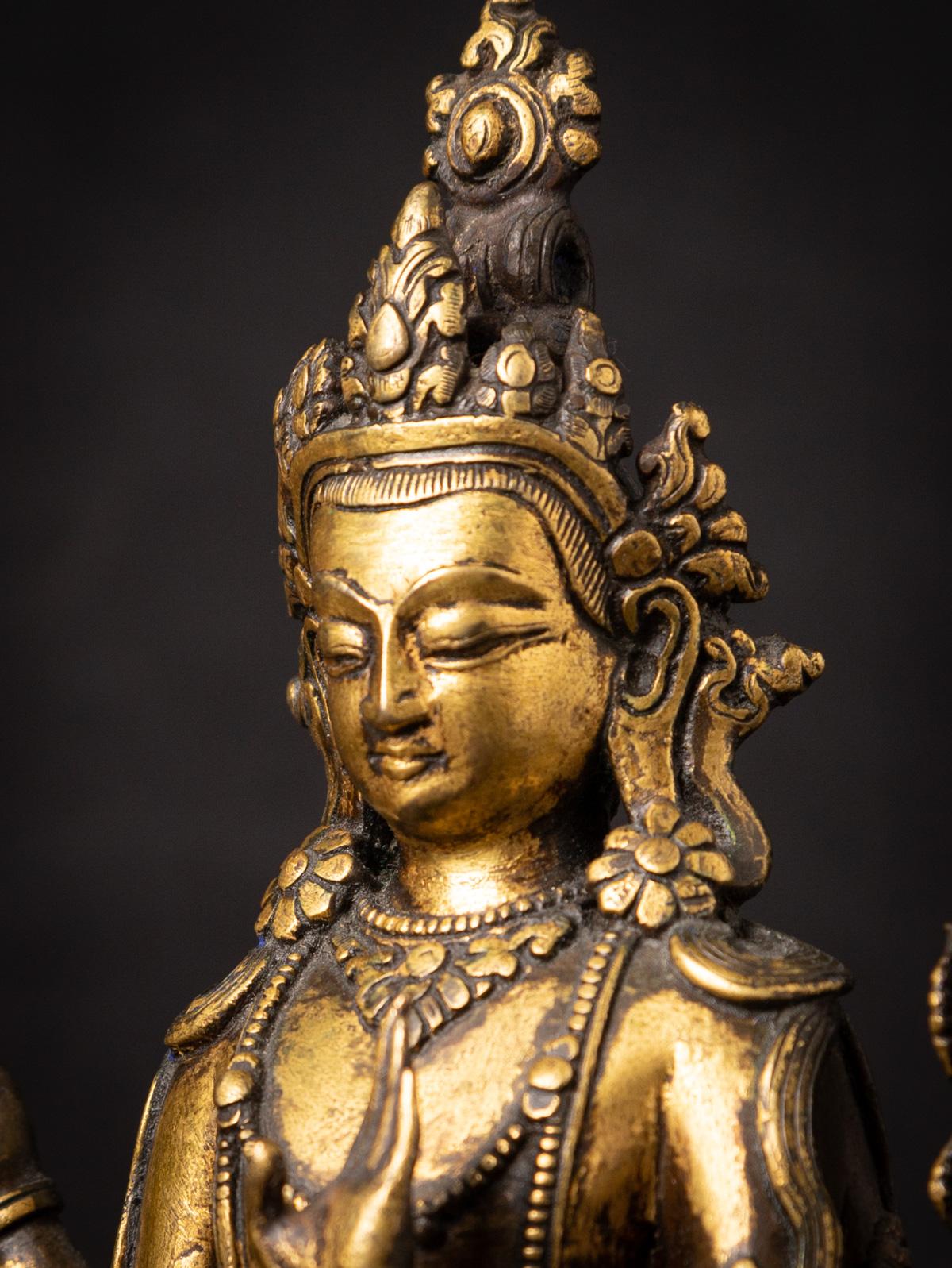 18th century antique bronze Tibetan Avalokiteshvara statue - OriginalBuddhas 7