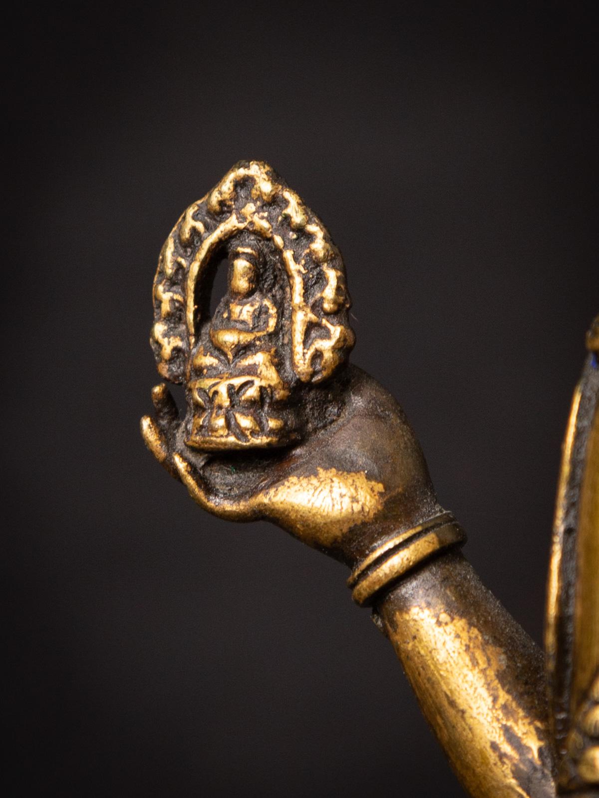 18th century antique bronze Tibetan Avalokiteshvara statue - OriginalBuddhas 11