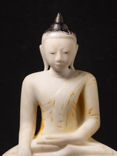 18th century Antique Burmese marble Buddha statue from Burma