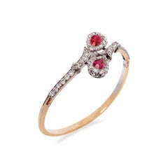 Bracelet birman antique du 18e siècle avec rubis et diamants
