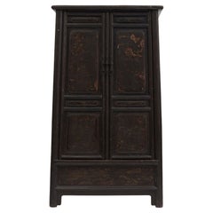 Cabinet ancien du 18e siècle de la dynastie chinoise Qing avec décor original