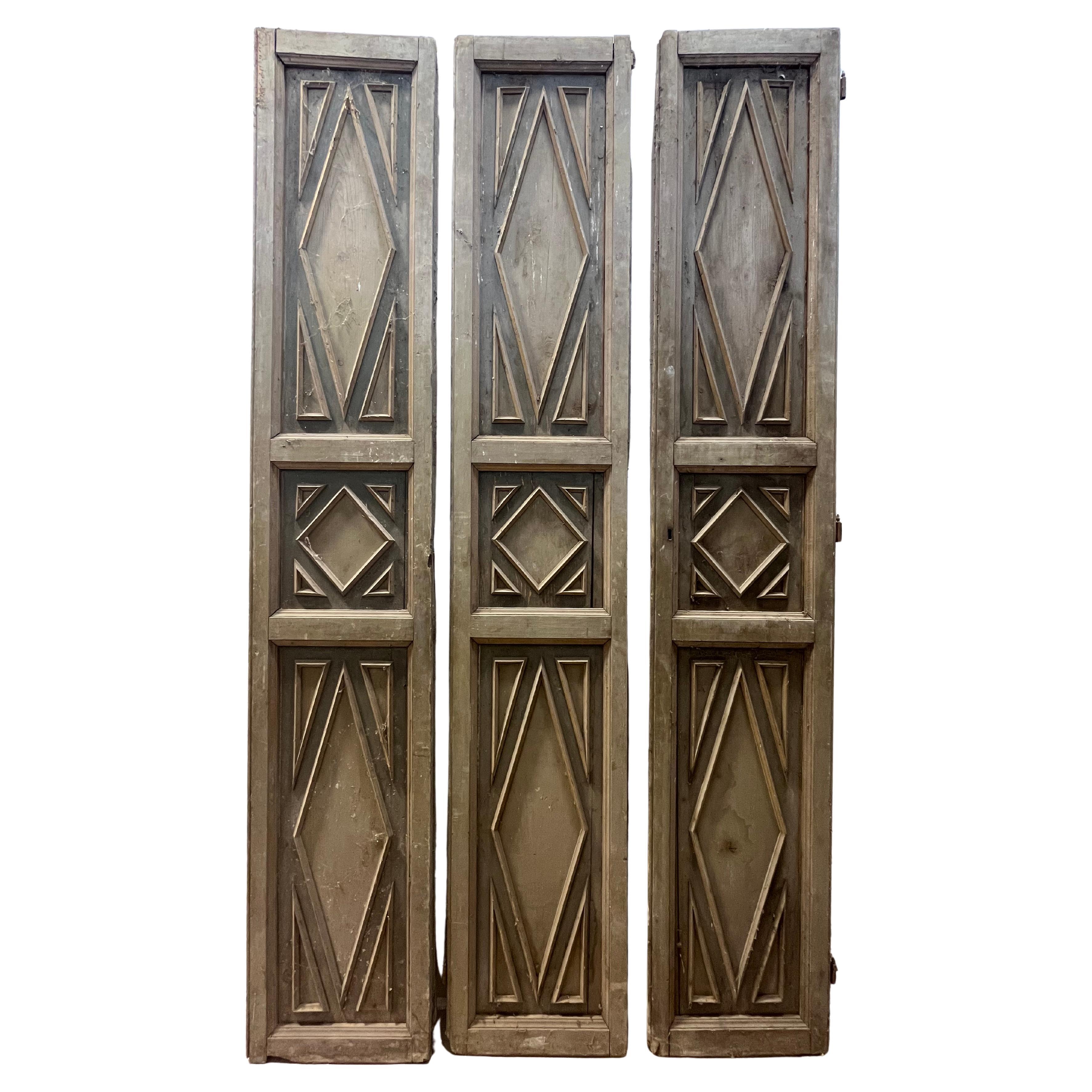 18th century antique door with original patina