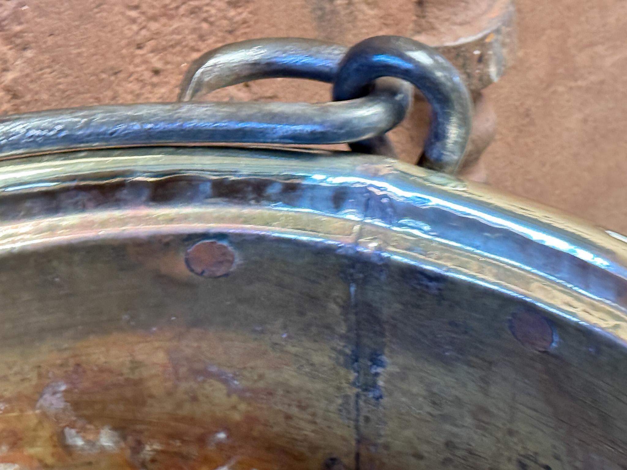 18th Century Antique Dutch Polished Brass Firewood Basket 5