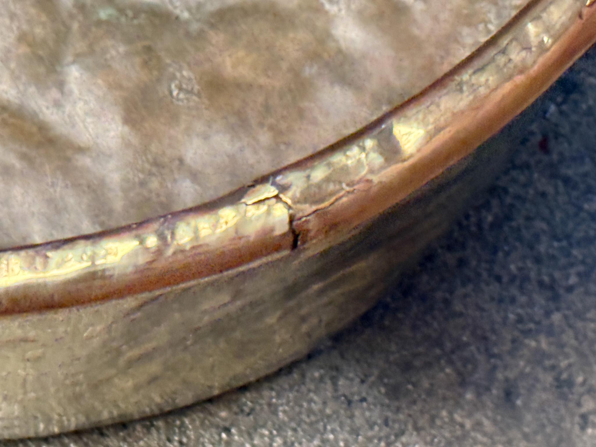 18th Century Antique Dutch Polished Brass Firewood Basket For Sale 7