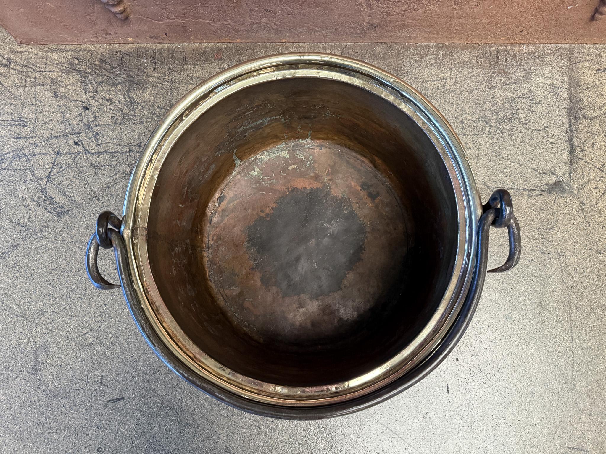 18th Century Antique Dutch Polished Brass Firewood Basket 8