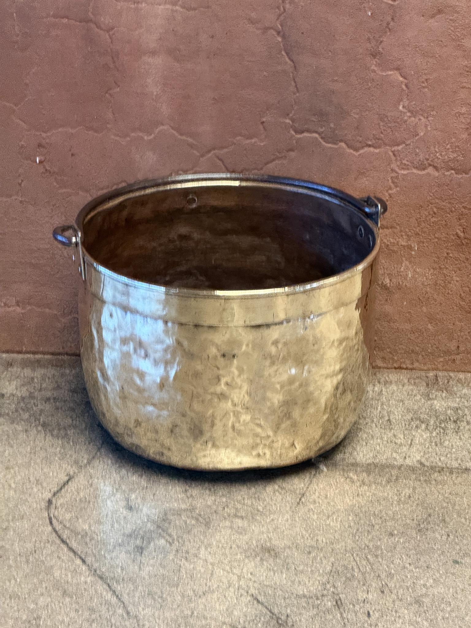 18th Century Antique Dutch Polished Brass Firewood Basket 14