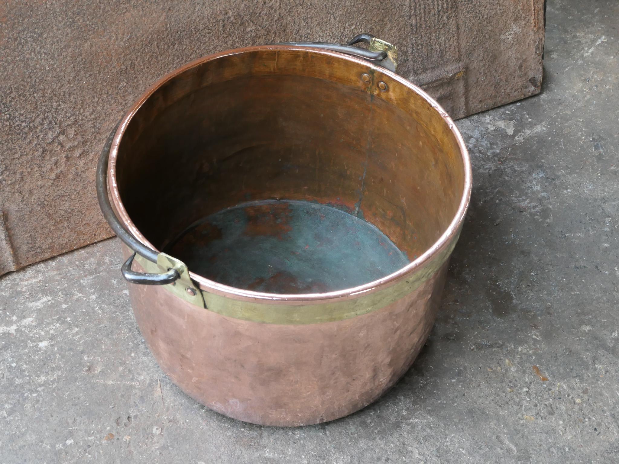 18th Century Antique Dutch Polished Copper Firewood Basket 2