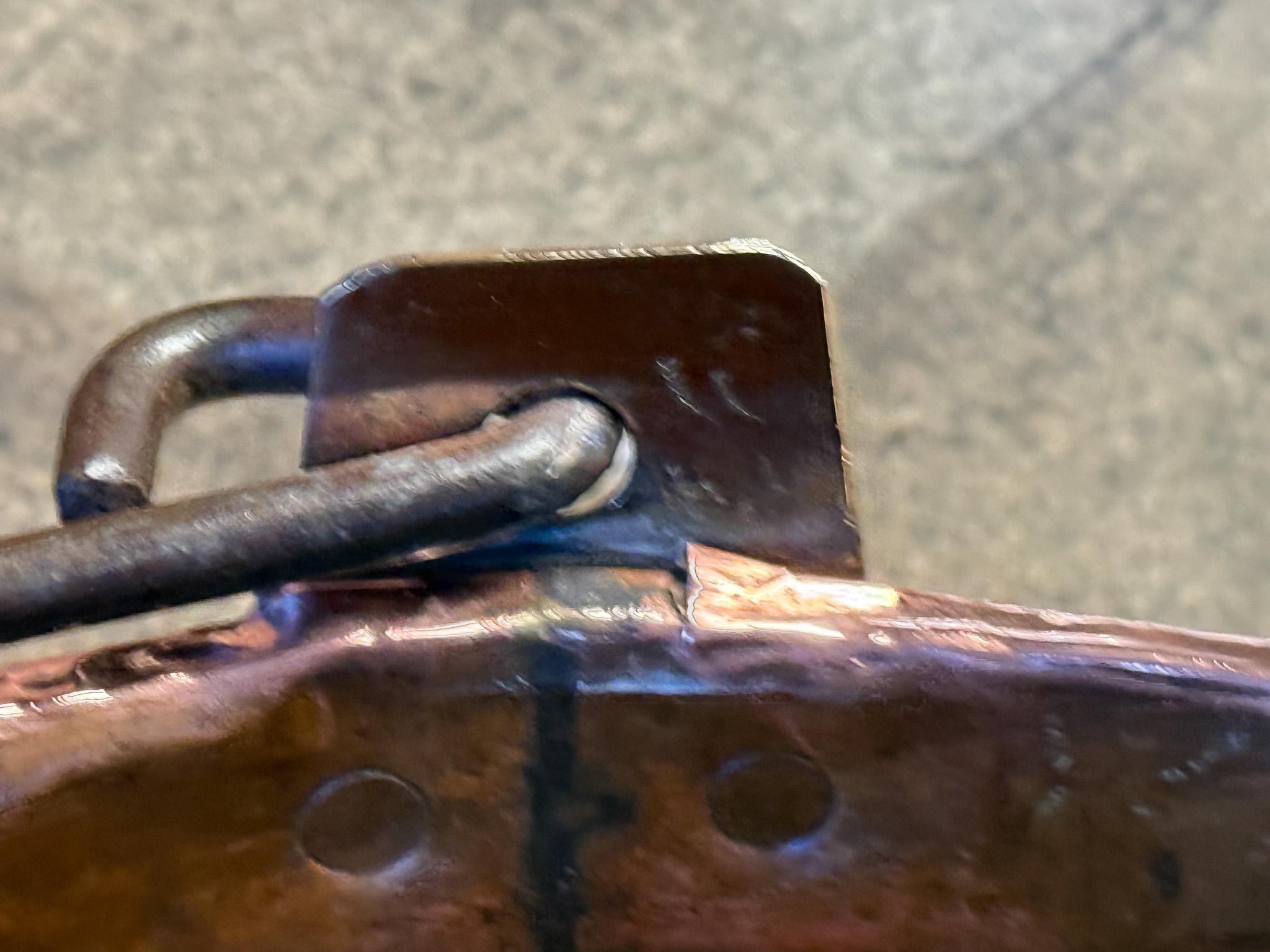 18th Century Antique Dutch Polished Copper Firewood Basket For Sale 4