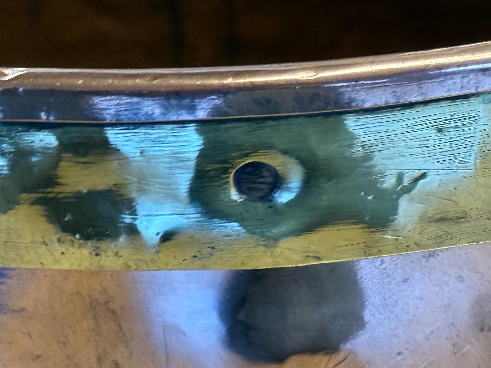 18th Century Antique Dutch Polished Copper Firewood Basket For Sale 10