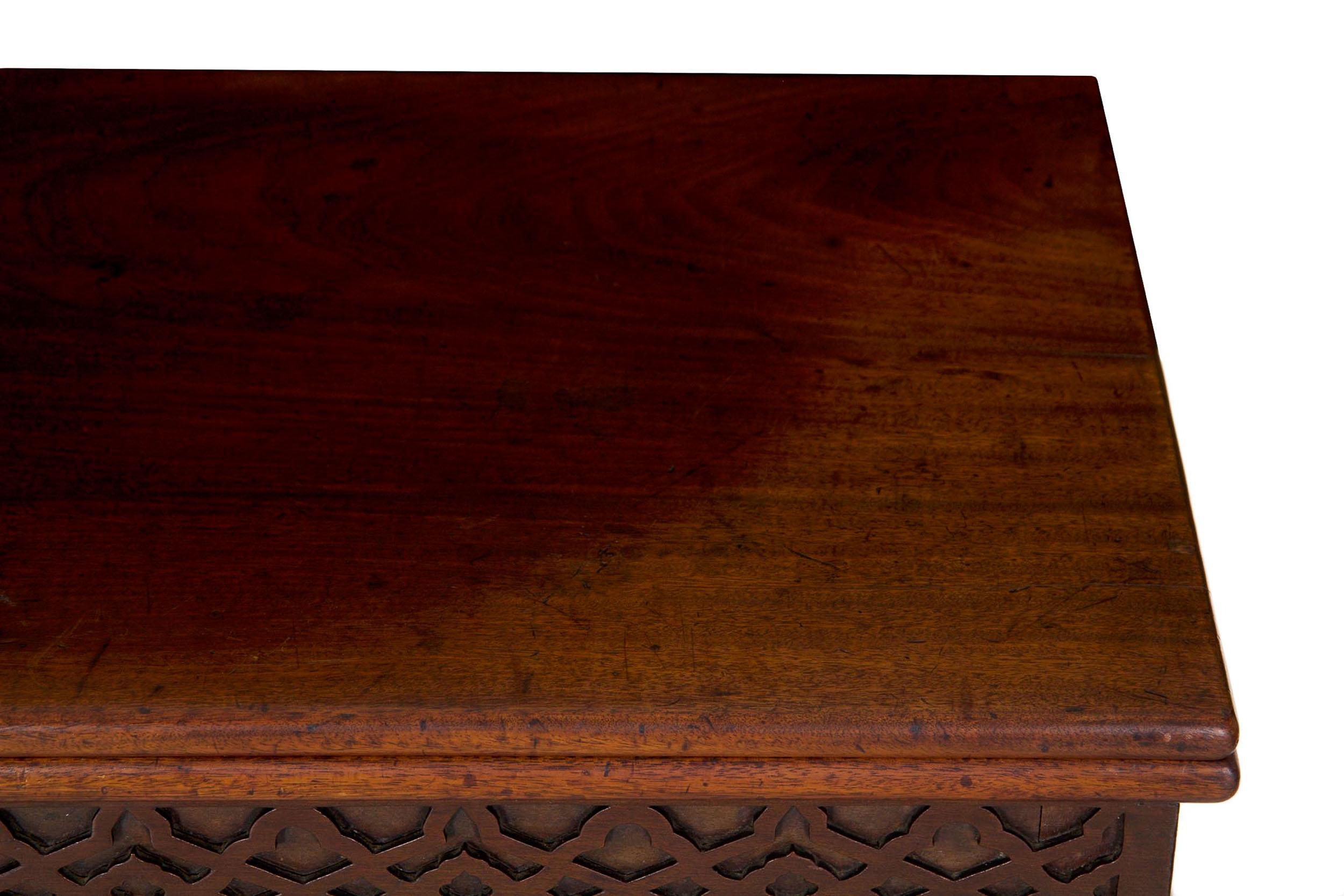 18th Century Antique English Chippendale Period Mahogany Card Games Table For Sale 13