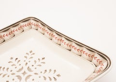 18th Century Antique English Creamware Diamond-Shaped Serving Piece