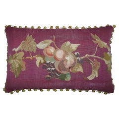 18th Century Antique French Aubusson Tapestry Pillow