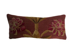 18th Century Antique French Aubusson Wool Tapestry Pillow