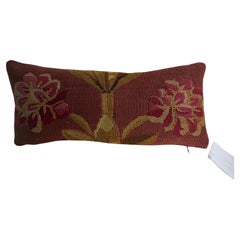 18th Century Antique French Aubusson Wool Tapestry Pillow